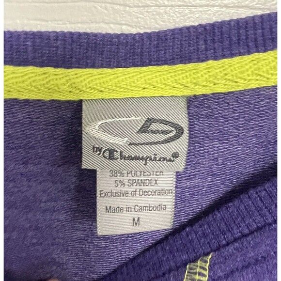 Lot 2 Womens Tank And Sweatshirt Blue Purple Green Workout Bike Pocket - Picture 6 of 14